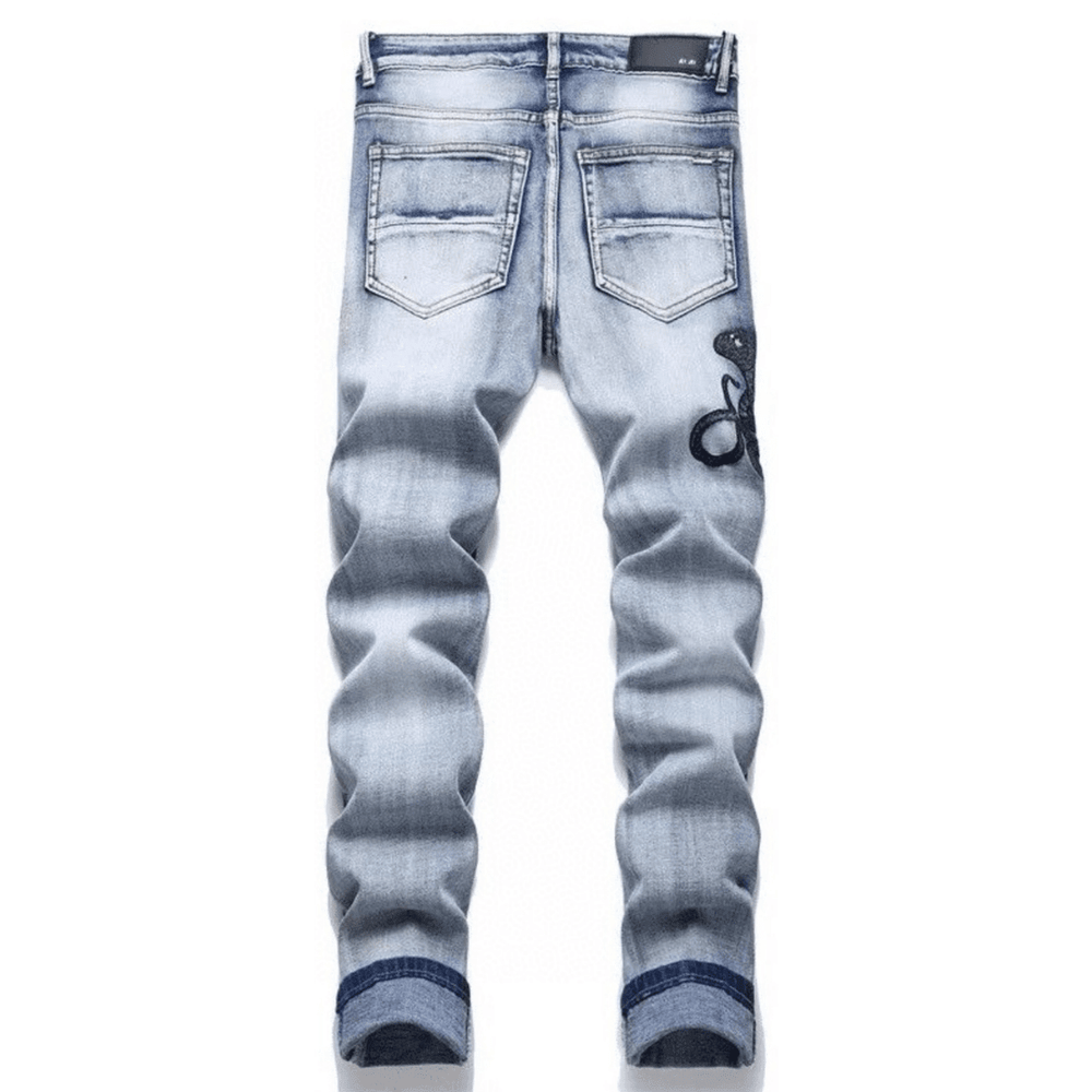 Amr Black Snake Jeans - Novell "Fashion"