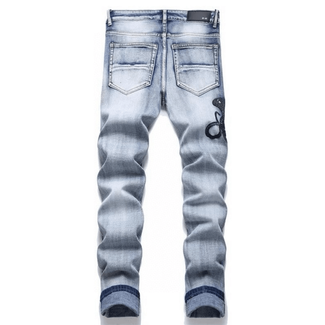 Amr Black Snake Jeans - Novell "Fashion"