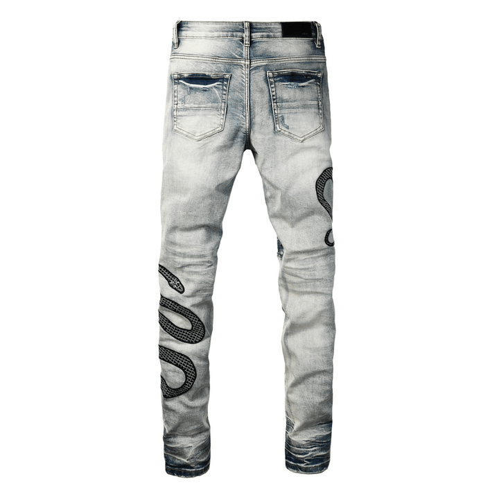 Amr Black Snake Jeans - Novell "Fashion"