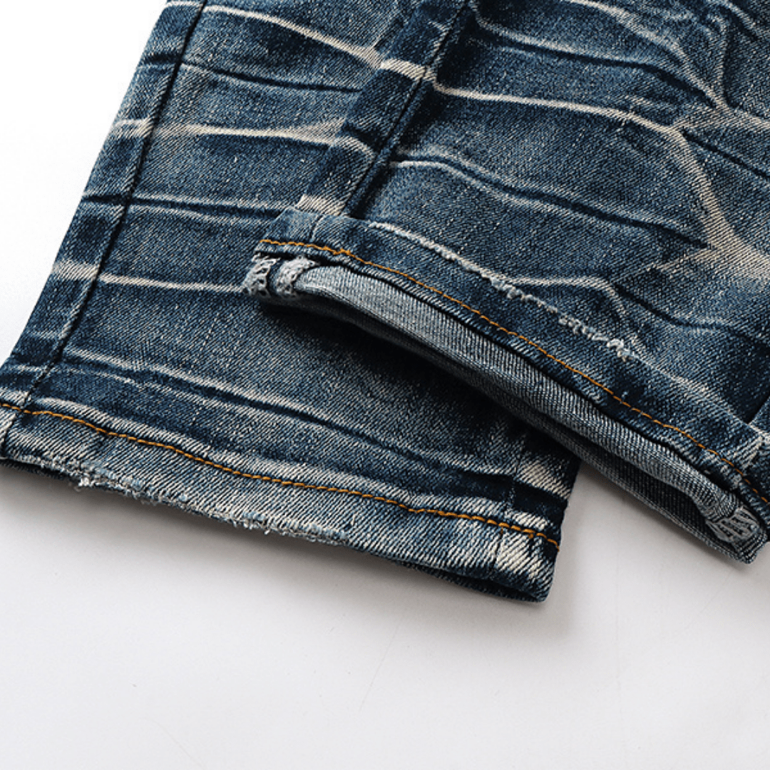 Amr Black Staggered Jeans - Novell "Fashion"