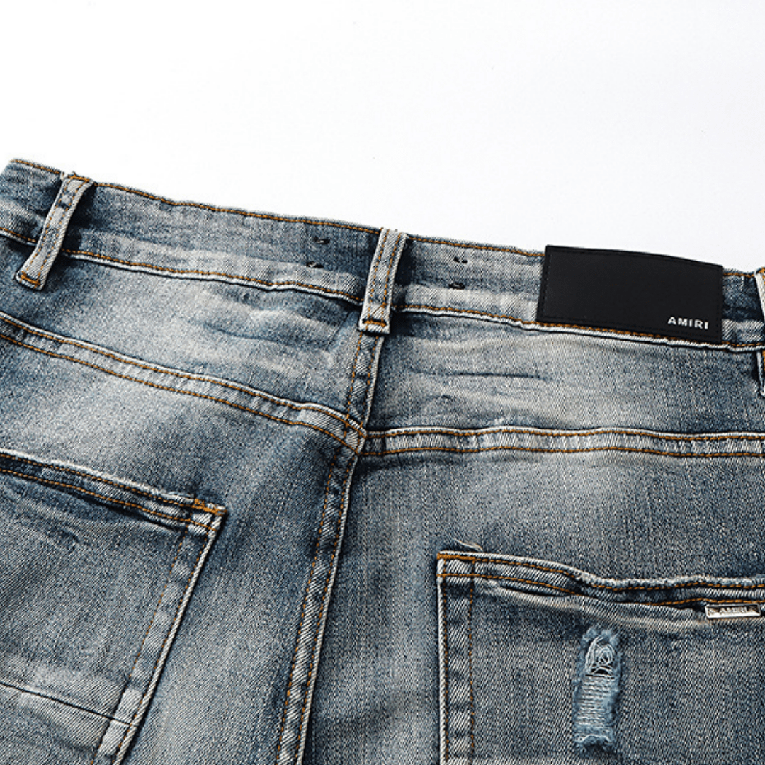 Amr Black Staggered Jeans - Novell "Fashion"