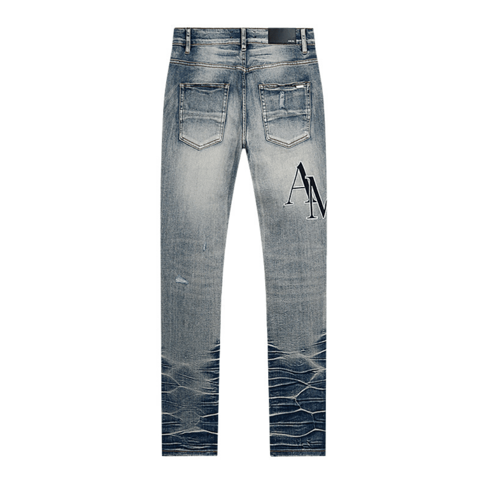 Amr Black Staggered Jeans - Novell "Fashion"
