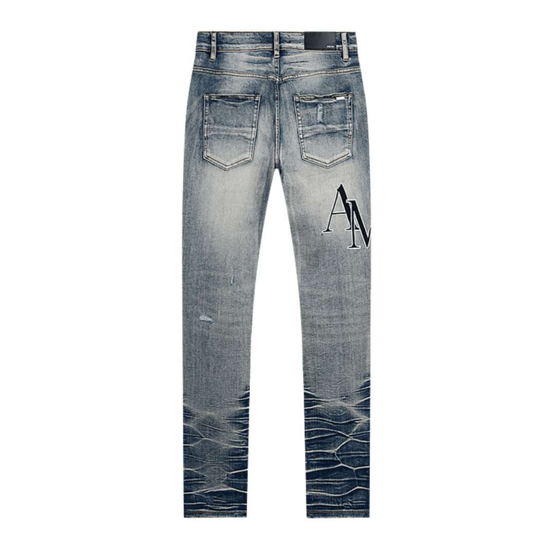 Amr Black Staggered Jeans - Novell "Fashion"