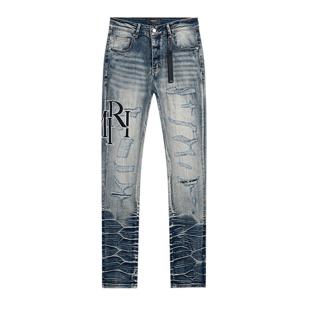 Amr Black Staggered Jeans - Novell "Fashion"