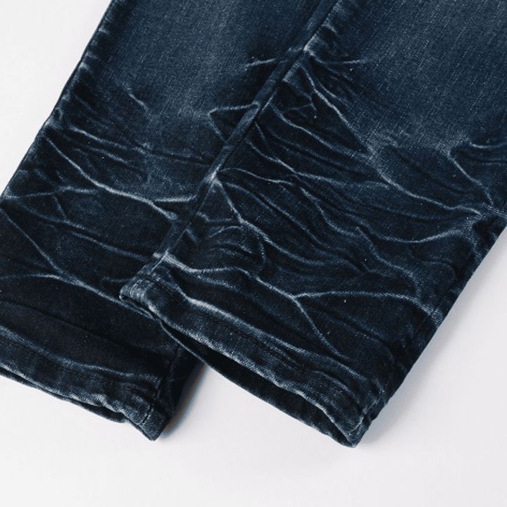 Amr Black Staggered Logo Patch Jeans - Novell "Fashion"