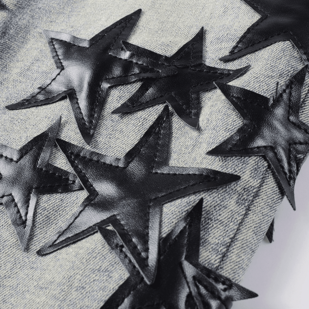 Amr Black Star Patch Jeans - Novell "Fashion"