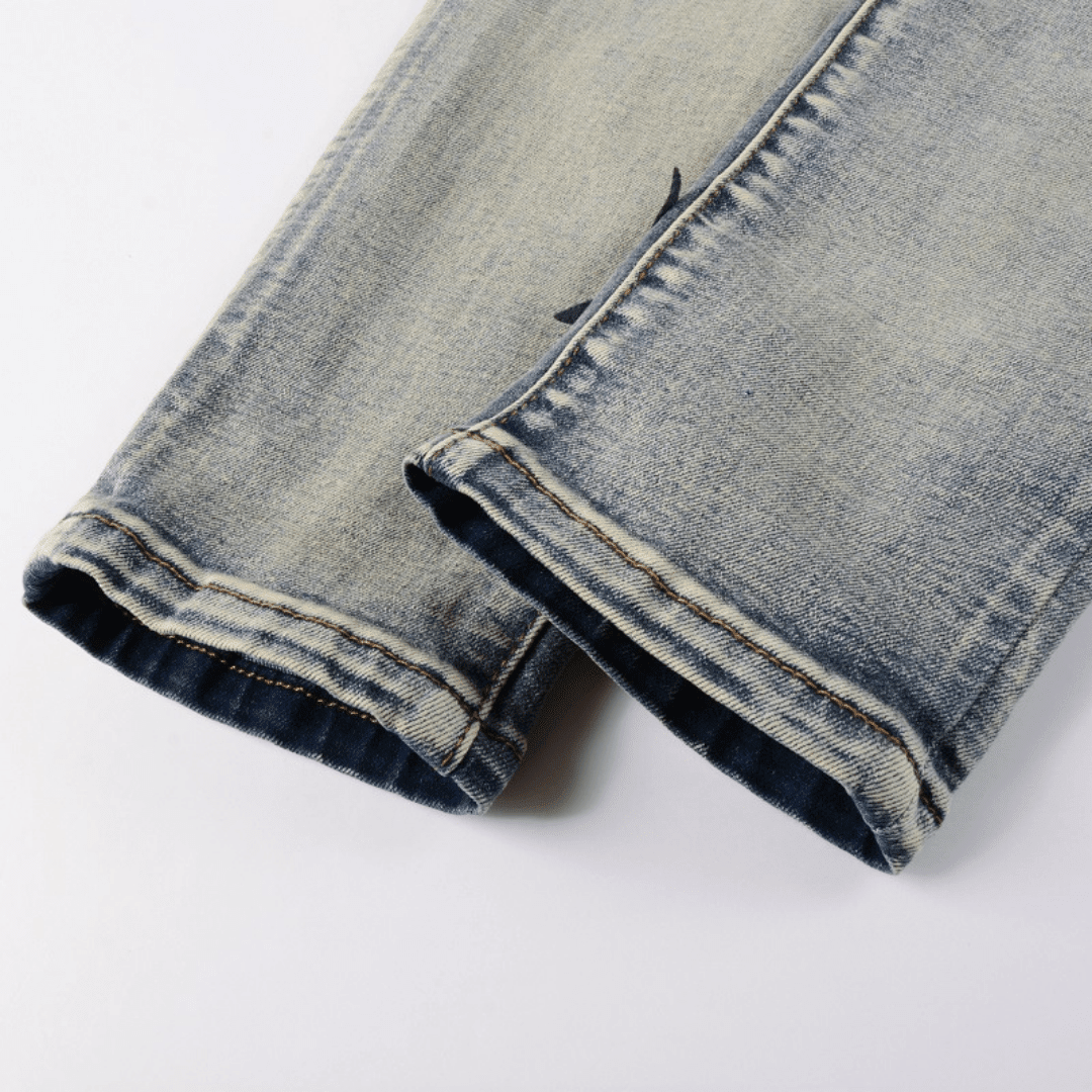Amr Black Star Patch Jeans - Novell "Fashion"