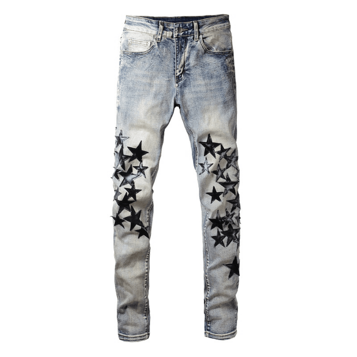 Amr Black Star Patch Jeans - Novell "Fashion"