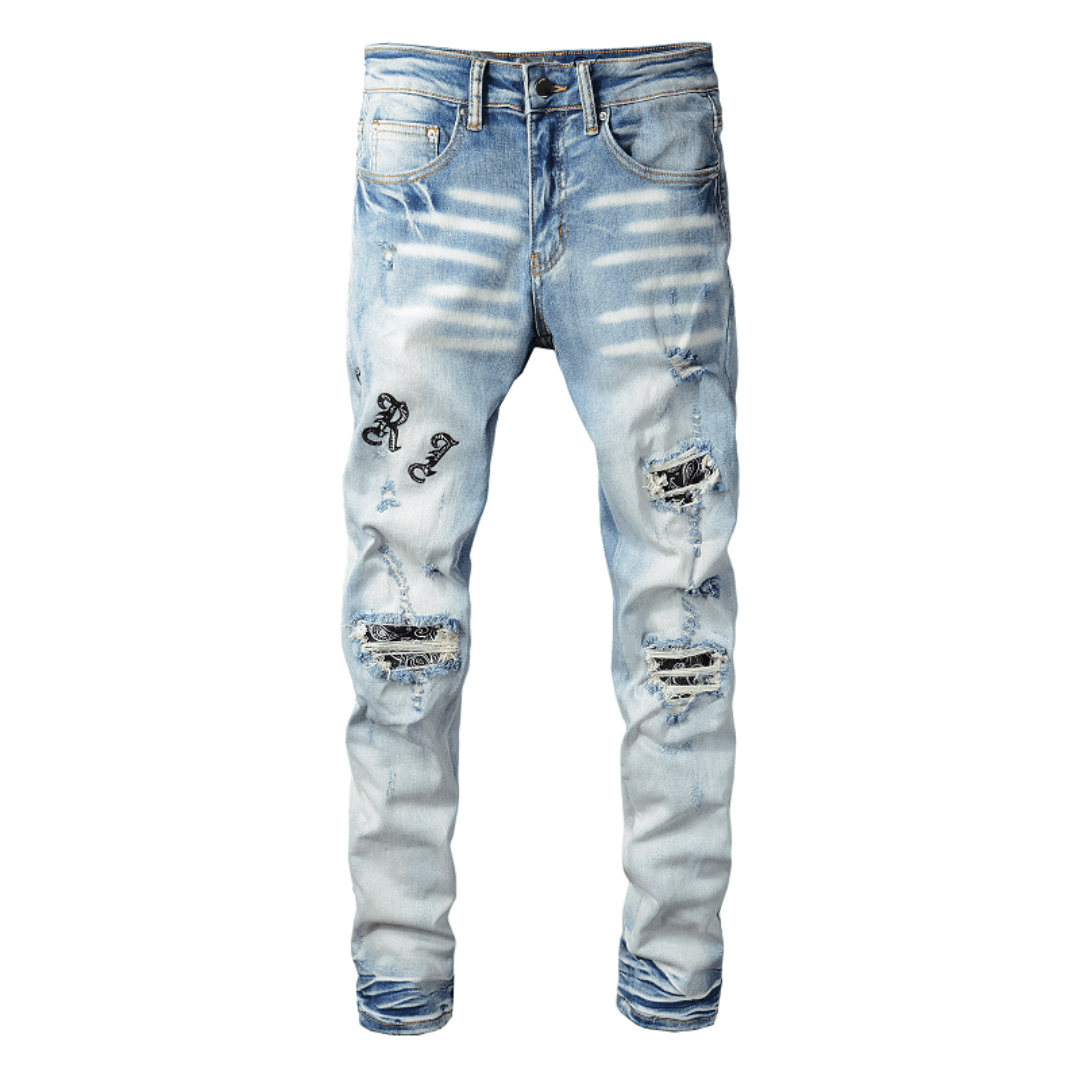 Amr Blue Distressed Jeans - Novell "Fashion"