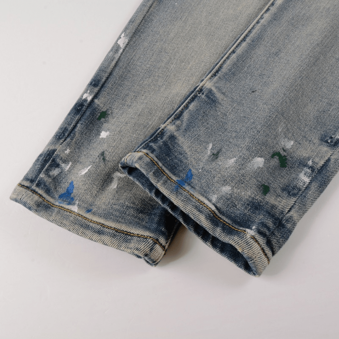 Amr Blue Distressed Jeans - Novell "Fashion"