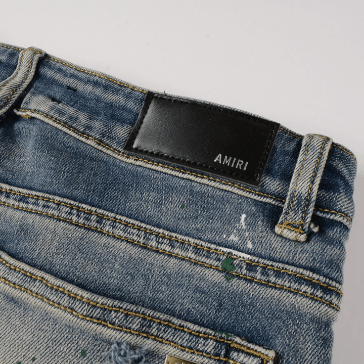 Amr Blue Distressed Jeans - Novell "Fashion"