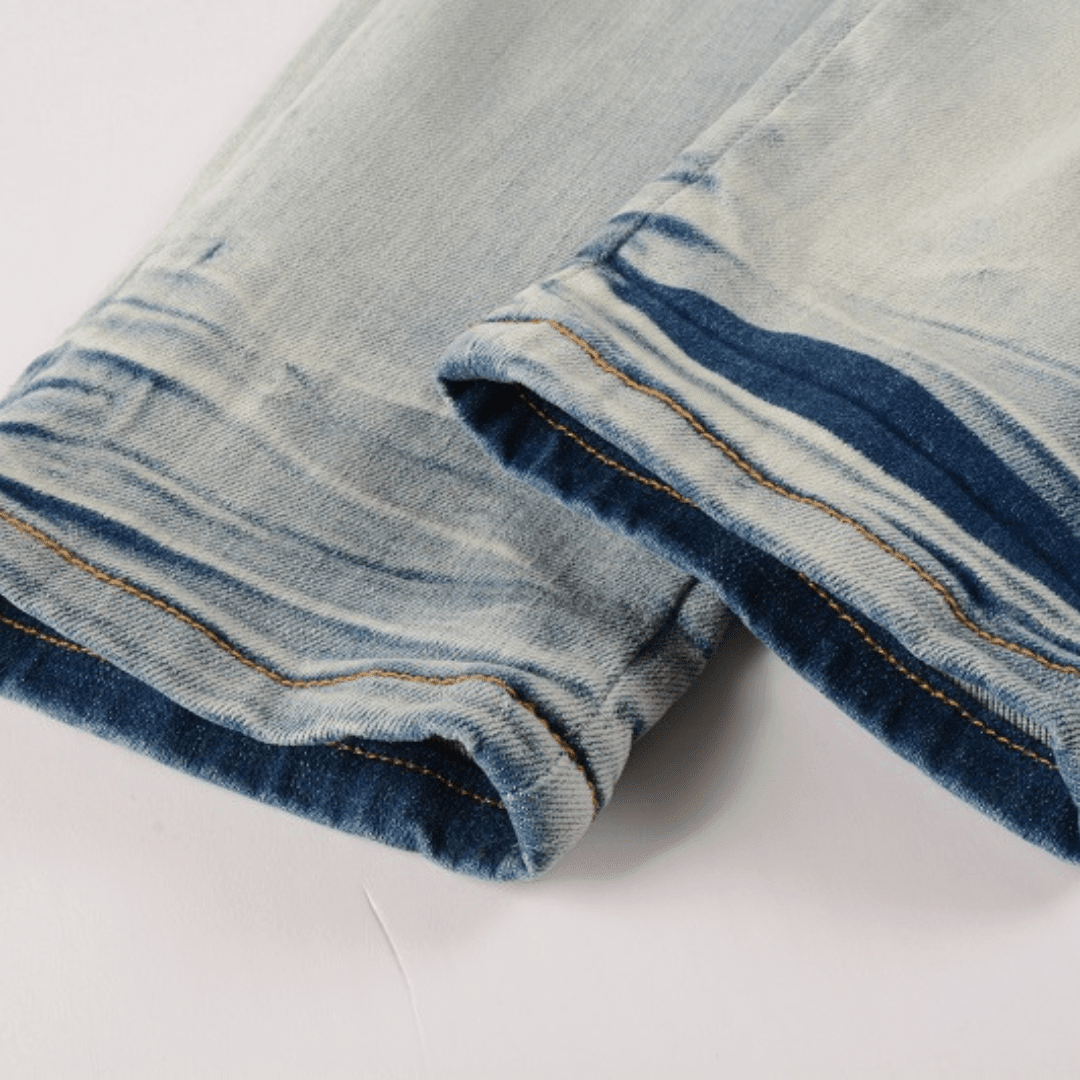 Amr Blue Distressed Jeans - Novell "Fashion"