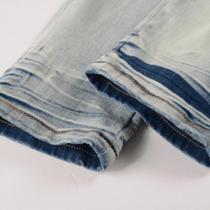Amr Blue Distressed Jeans - Novell "Fashion"