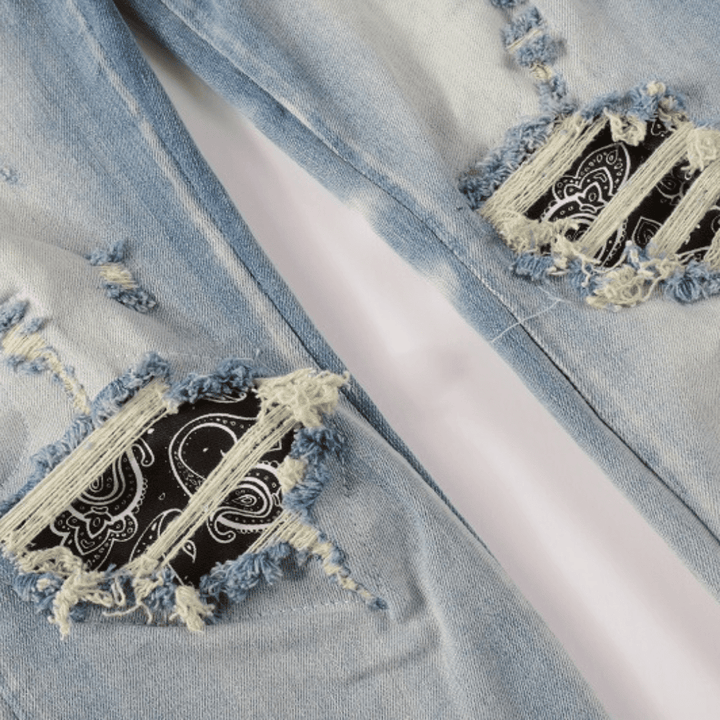Amr Blue Distressed Jeans - Novell "Fashion"