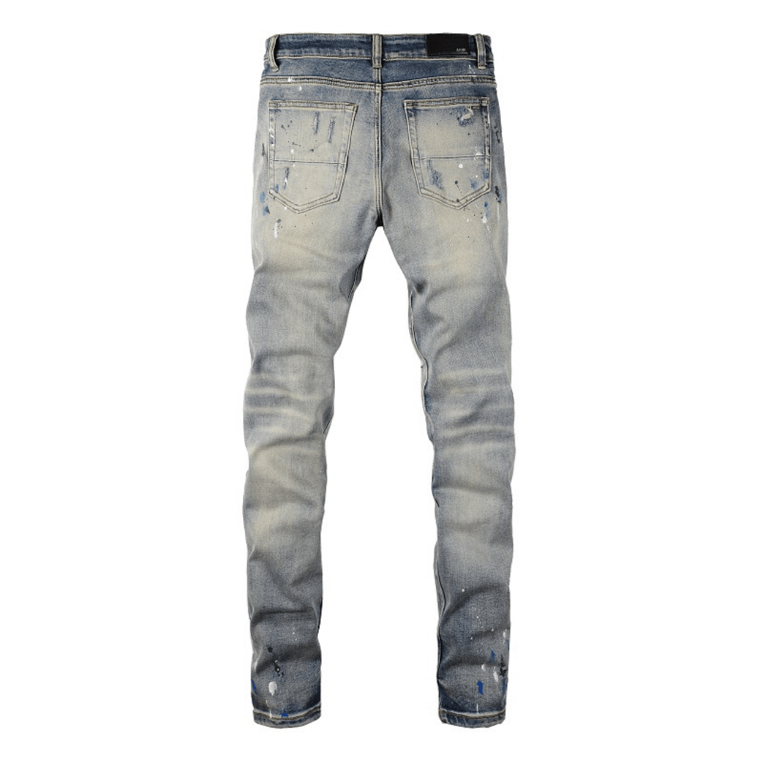 Amr Blue Distressed Jeans - Novell "Fashion"