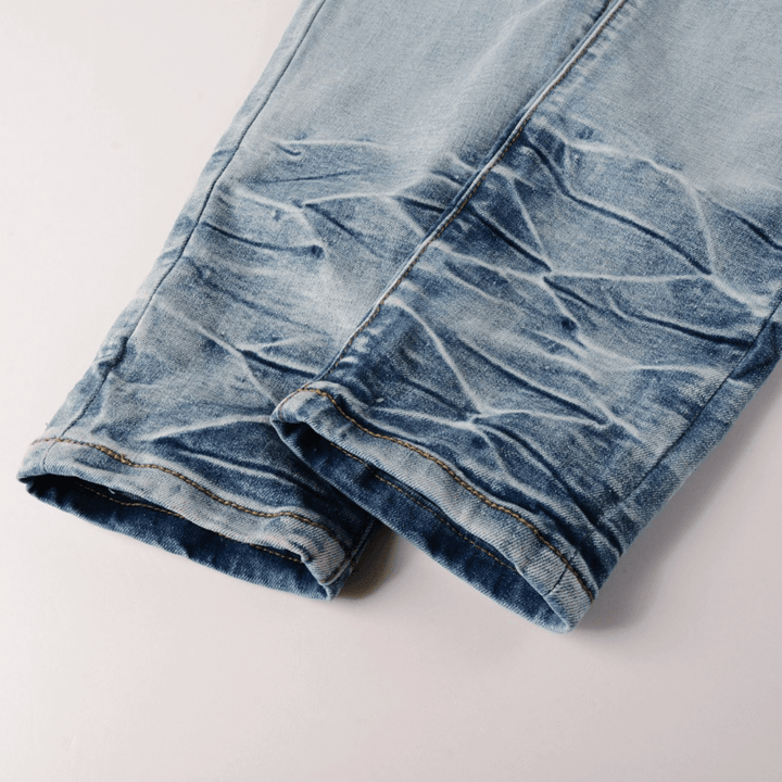 Amr Blue Patch Logo Jeans - Novell "Fashion"