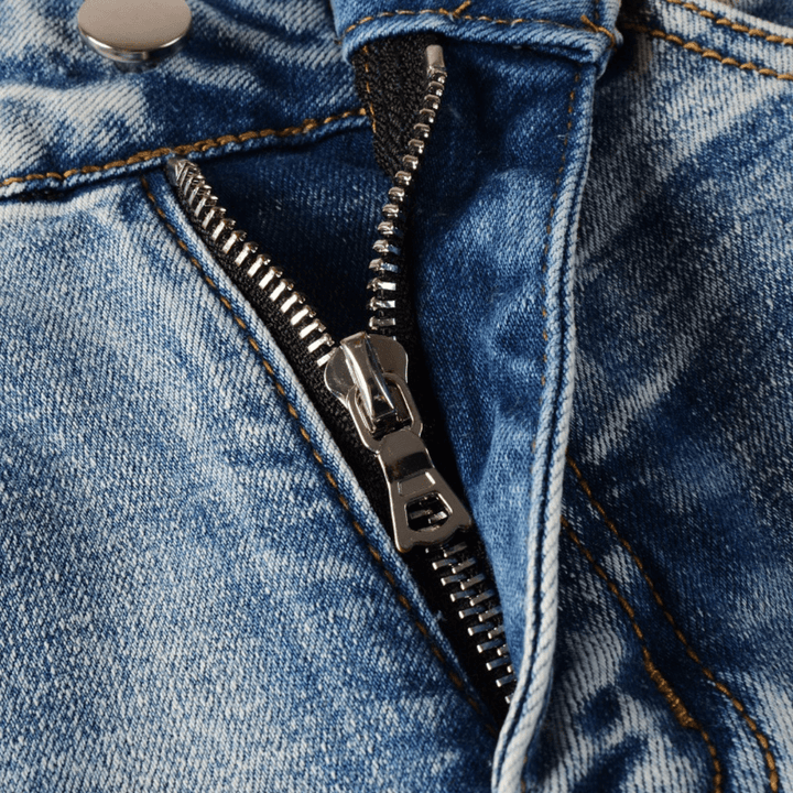 Amr Blue Patch Logo Jeans - Novell "Fashion"