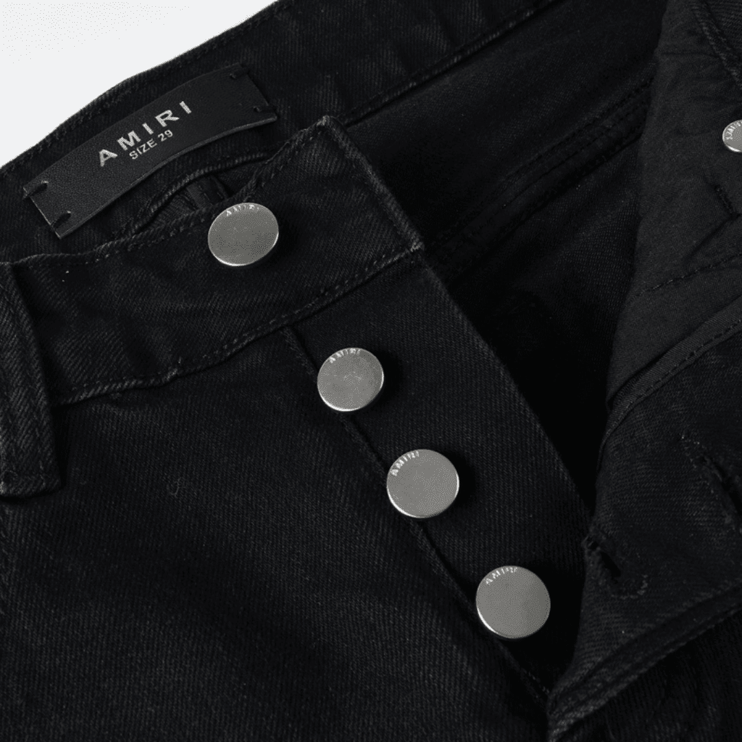 Amr Blue Ripped Patch Jeans - Novell "Fashion"