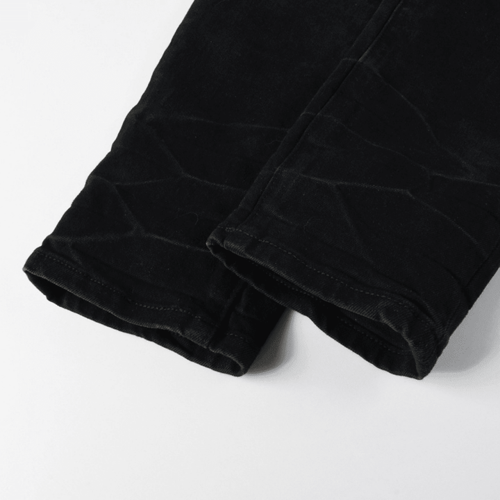Amr Blue Ripped Patch Jeans - Novell "Fashion"