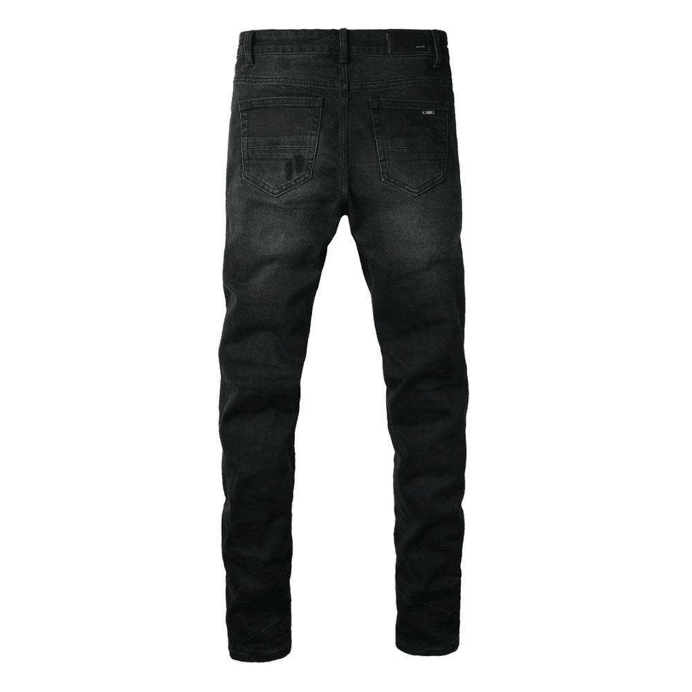 Amr Blue Ripped Patch Jeans - Novell "Fashion"
