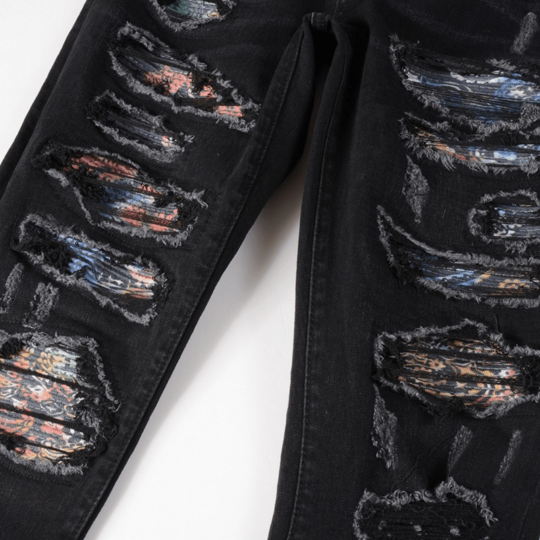 Amr Camo Patch Jeans - Novell "Fashion"