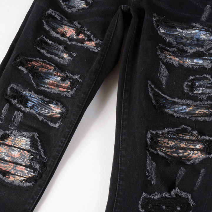 Amr Camo Patch Jeans - Novell "Fashion"