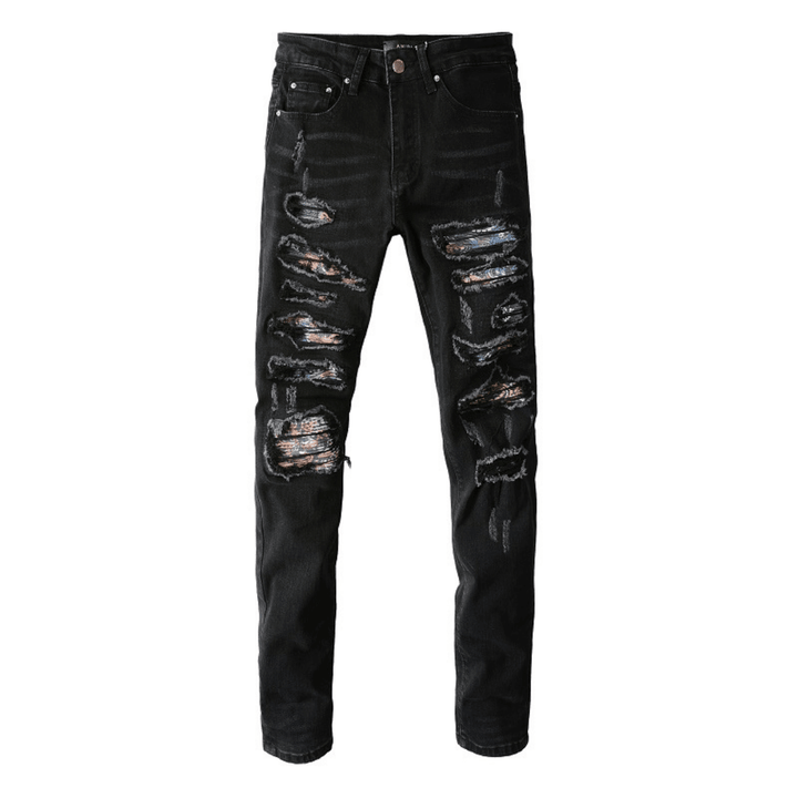 Amr Camo Patch Jeans - Novell "Fashion"