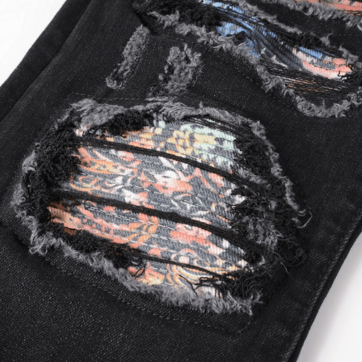Amr Camo Patch Jeans - Novell "Fashion"