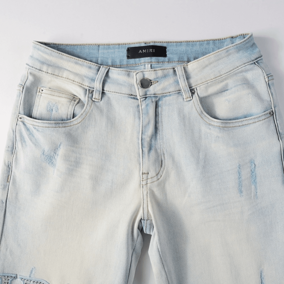 Amr Diamonds Light Blue Jeans - Novell "Fashion"