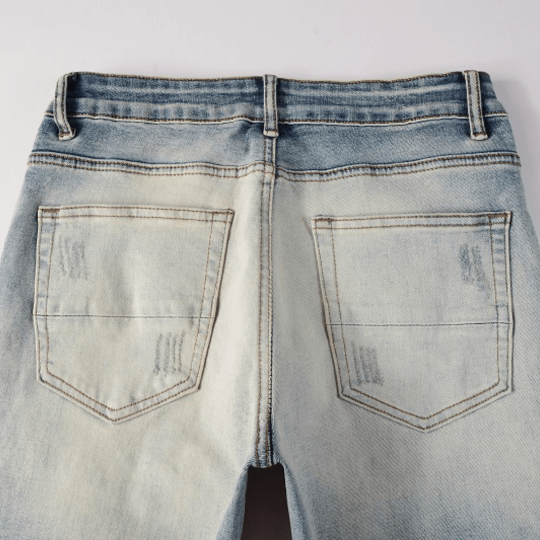 Amr Gradient Camo Patch Jeans - Novell "Fashion"