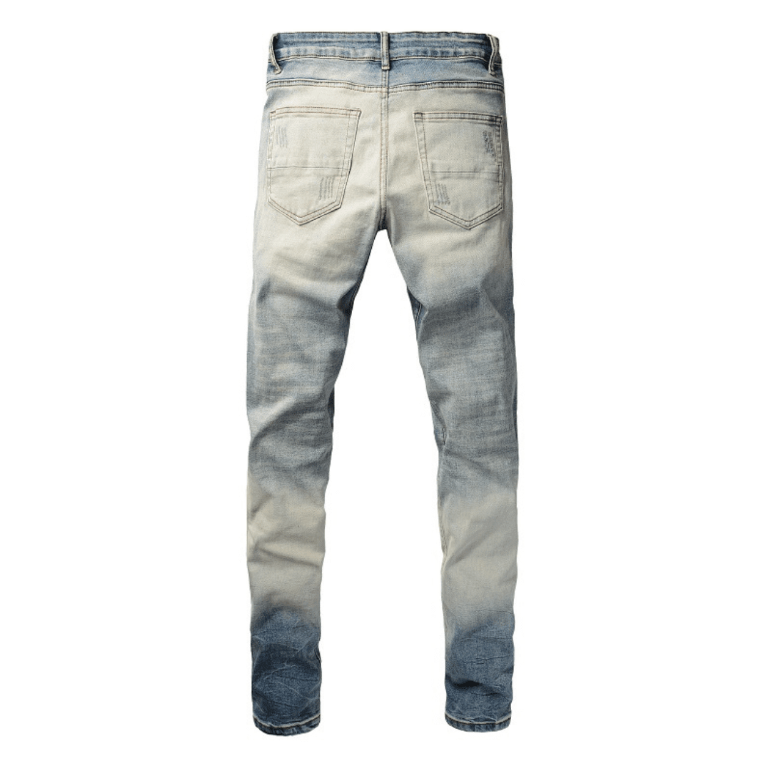 Amr Gradient Camo Patch Jeans - Novell "Fashion"