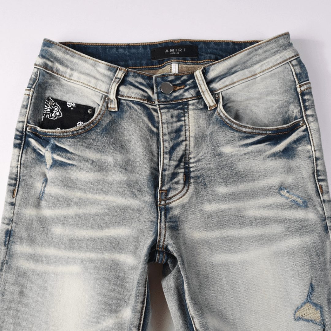 Amr Grey Distressed Jeans - Novell "Fashion"