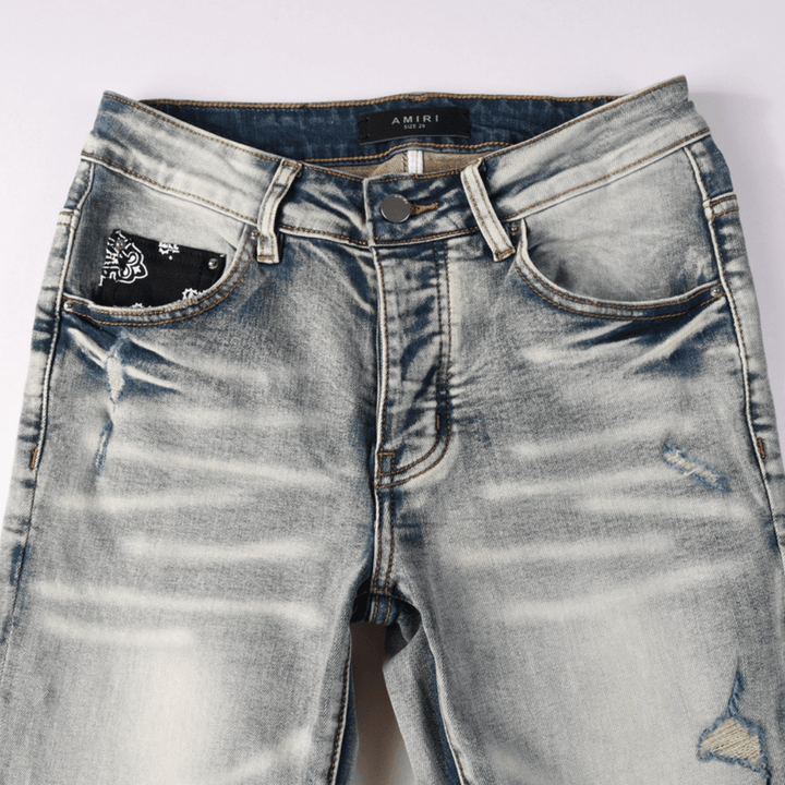 Amr Grey Distressed Jeans - Novell "Fashion"