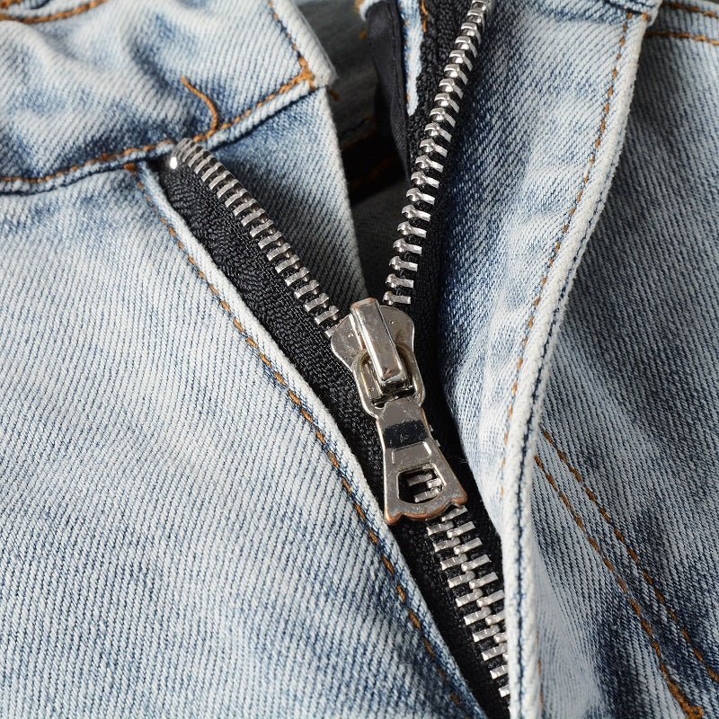 Amr Light Blue Patch Jeans - Novell "Fashion"