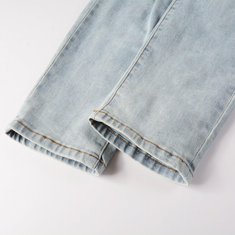 Amr Light Blue Patch Jeans - Novell "Fashion"