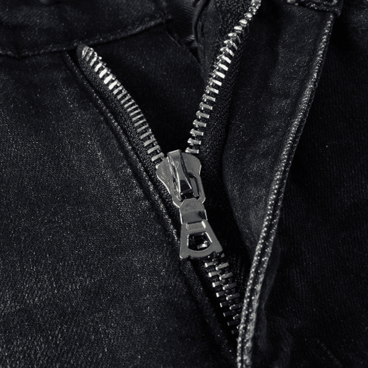 Amr Logo Distressed Black Jeans - Novell "Fashion"