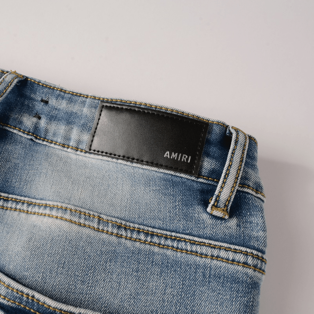 Amr Logo Distressed Jeans - Novell "Fashion"