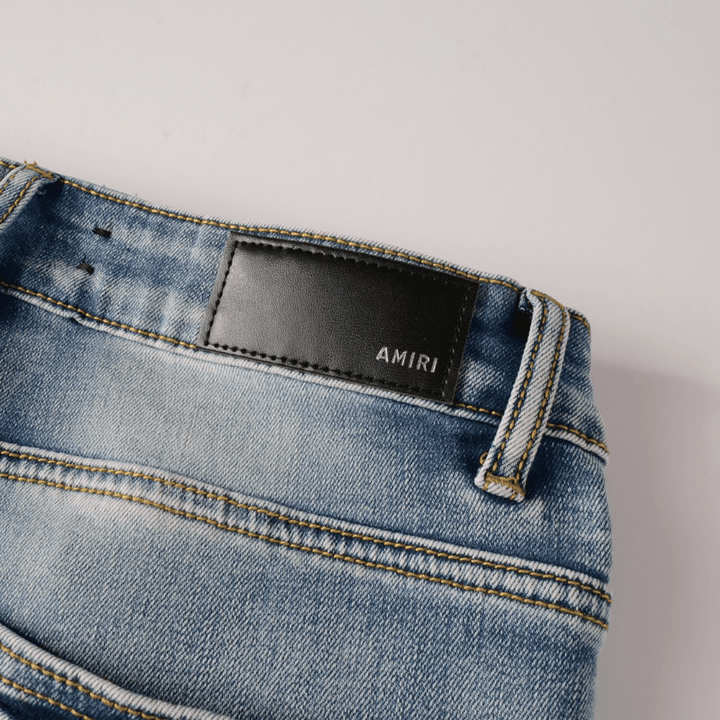 Amr Logo Distressed Jeans - Novell "Fashion"