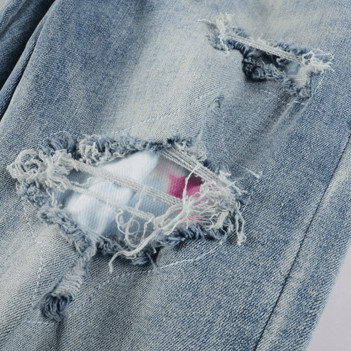 Amr Logo Distressed Jeans - Novell "Fashion"