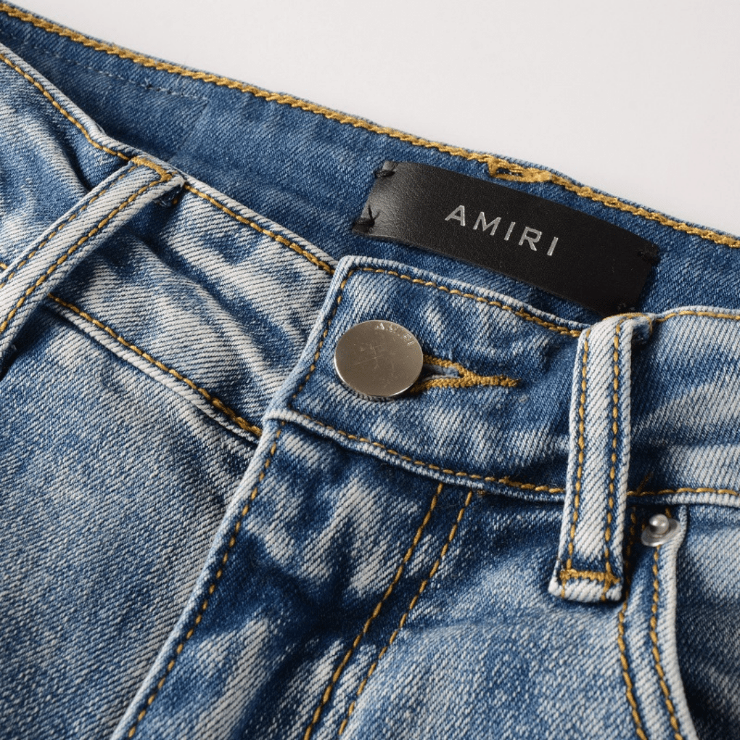 Amr Logo Distressed Jeans - Novell "Fashion"