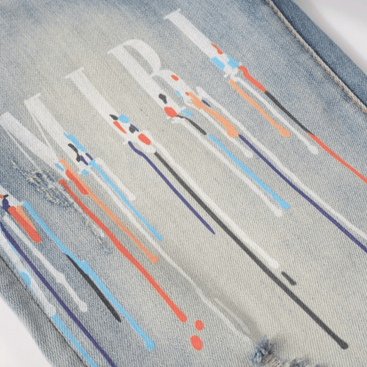 Amr M.A Paint Splatter Jeans - Novell "Fashion"