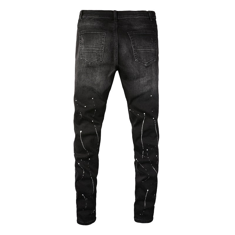 Amr Paint Diamonds Black Jeans - Novell "Fashion"