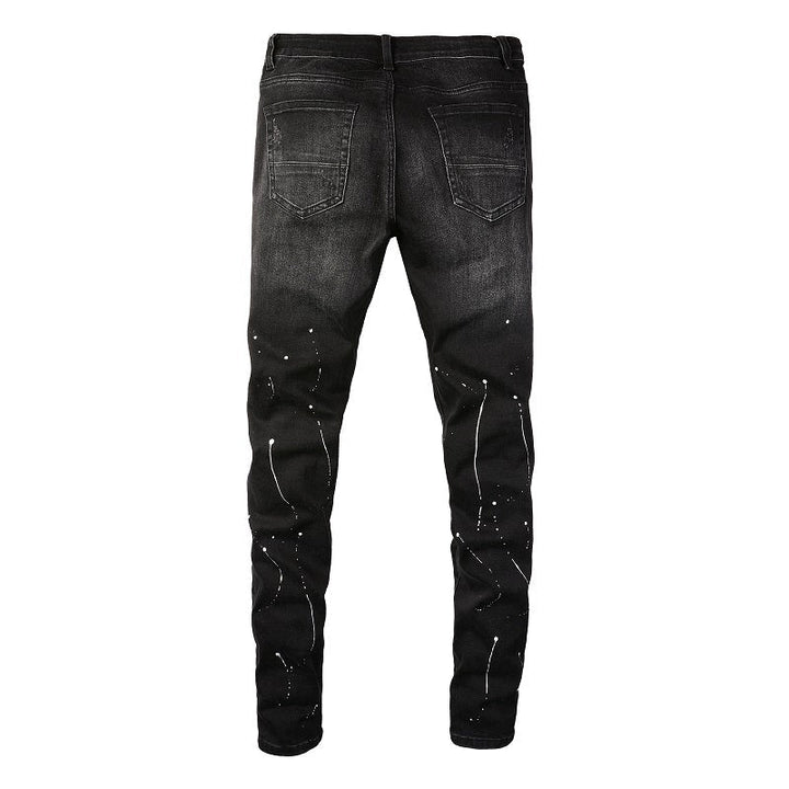 Amr Paint Diamonds Black Jeans - Novell "Fashion"