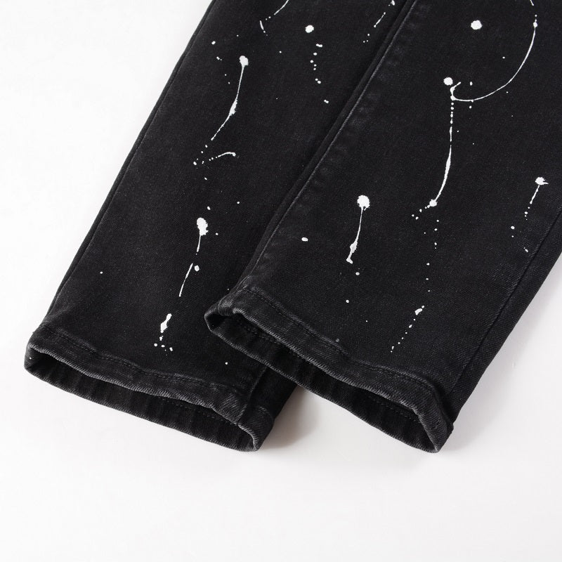 Amr Paint Diamonds Black Jeans - Novell "Fashion"