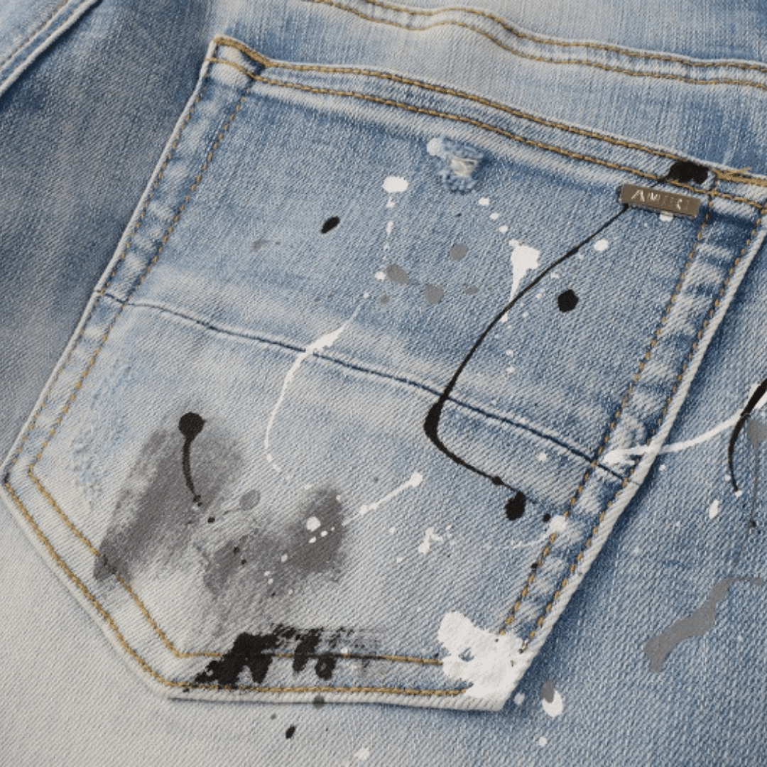 Amr Paint Drip Jeans - Novell "Fashion"