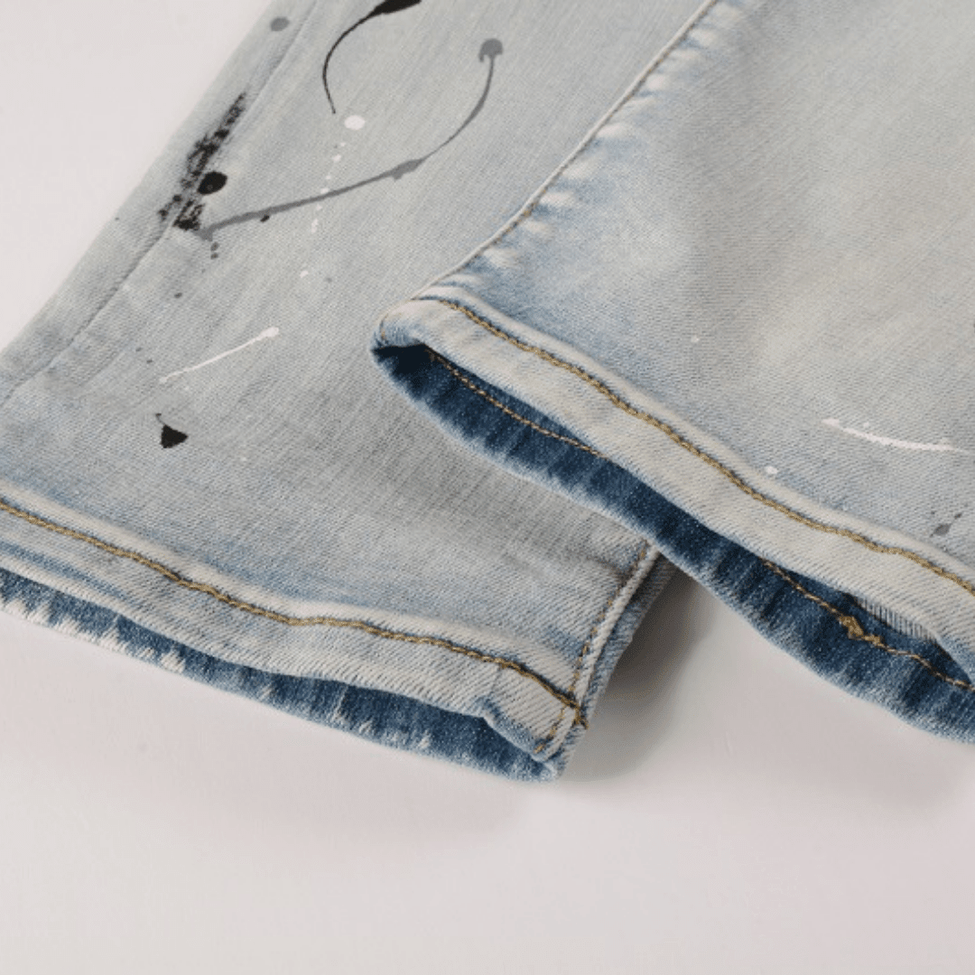 Amr Paint Drip Jeans - Novell "Fashion"