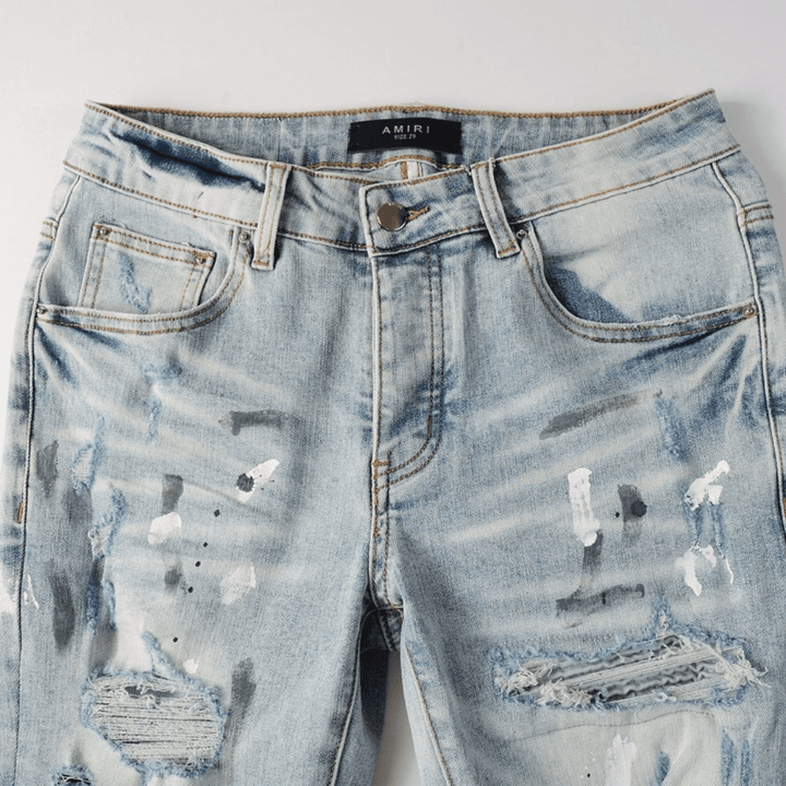 Amr Paint Ripped Jeans - Novell "Fashion"