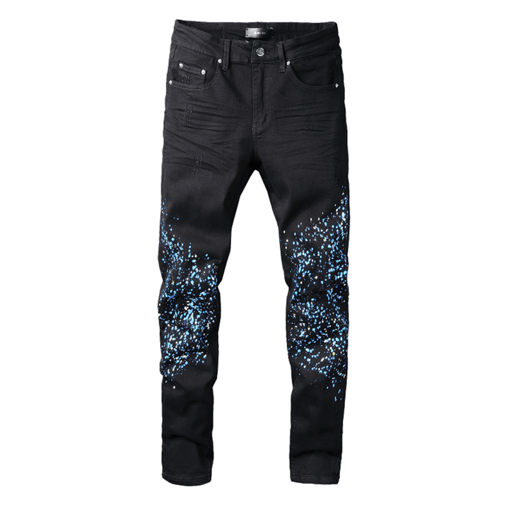 Amr Paint Splatter Jeans - Novell "Fashion"