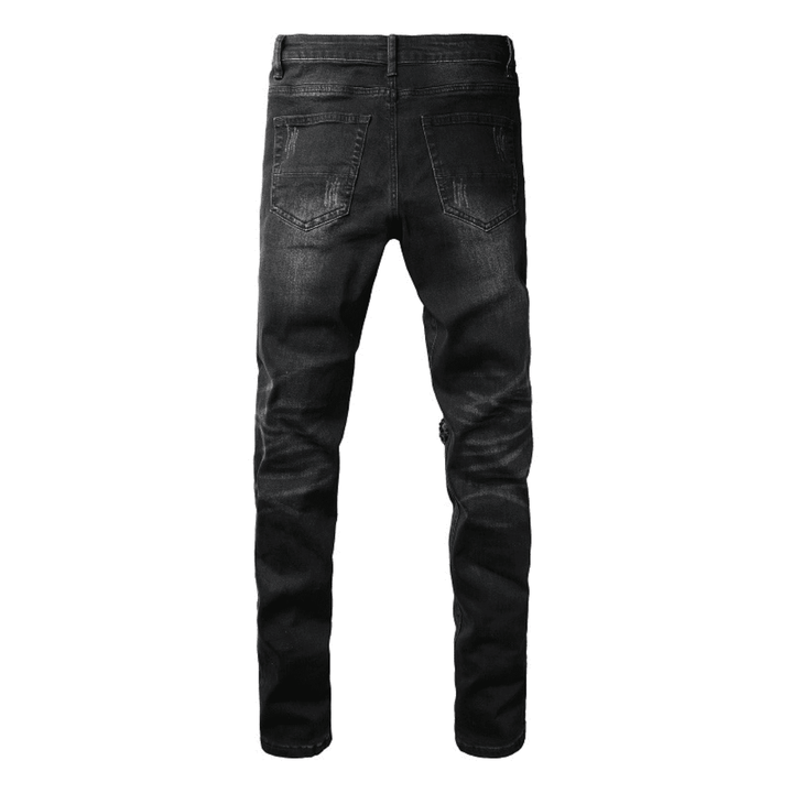 Amr White Patch Jeans - Novell "Fashion"