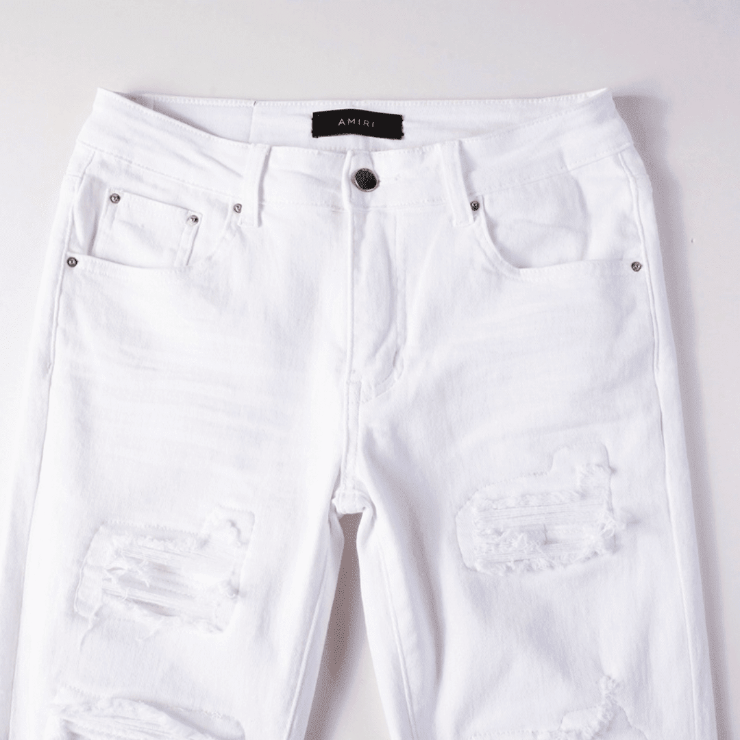 Amr White Ripped Jeans - Novell "Fashion"